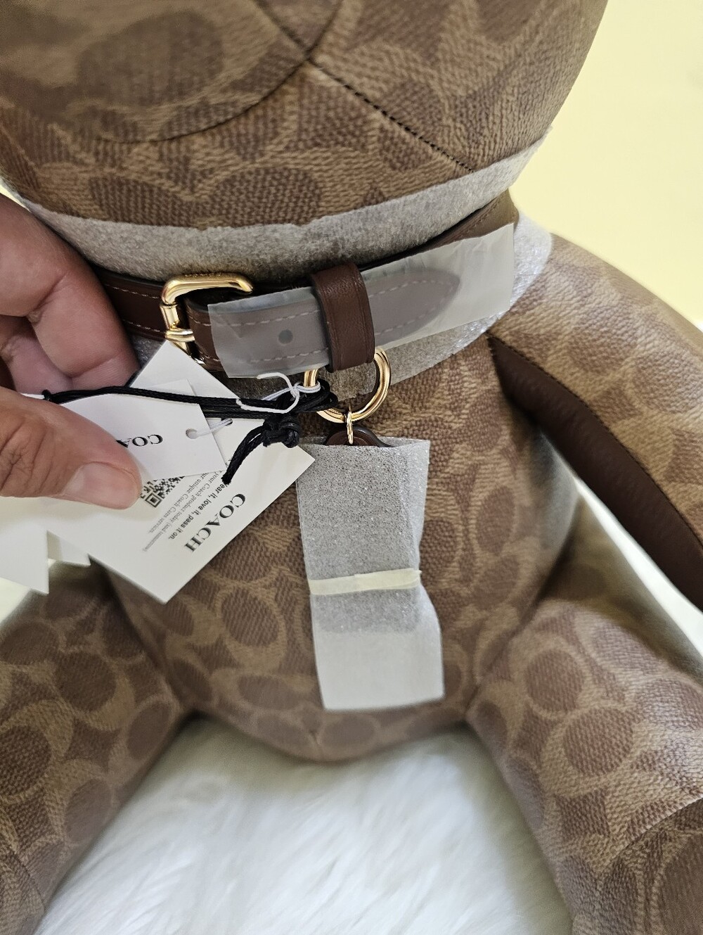 Coach Collectible Bear in Signature Canvas - Picture 2 of 12